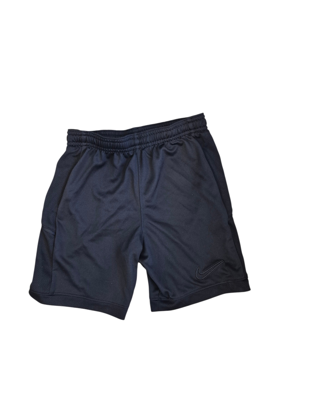 Nike Kids Black Dri Fit Athletic Shorts with Black Swoosh Detail